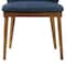 Armen Living Juno Blue Fabric and Walnut Wood Dining Side Chairs, PK2 LCJNSIWABLU - alternate 3